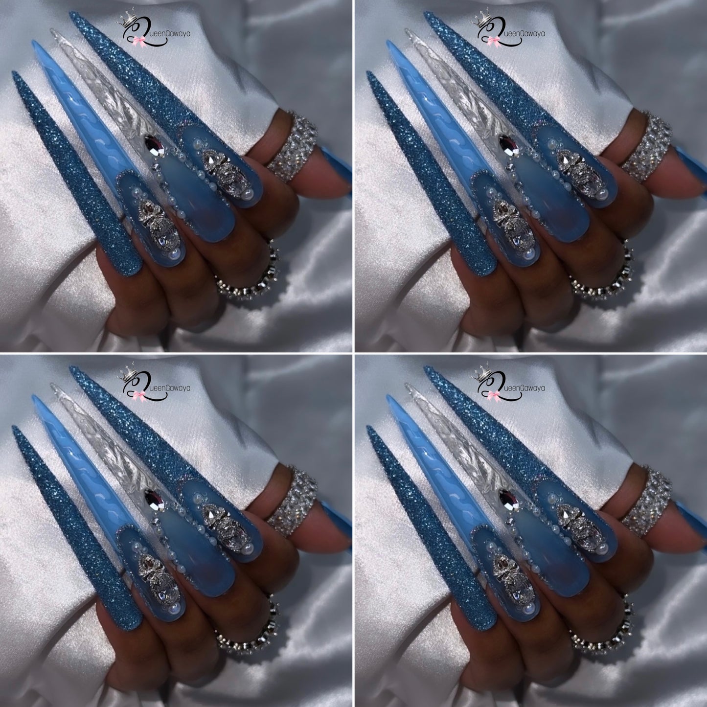 “3XL” Iceberg Wholesale Press On Nails