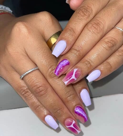 Custom Purple/ Swirl