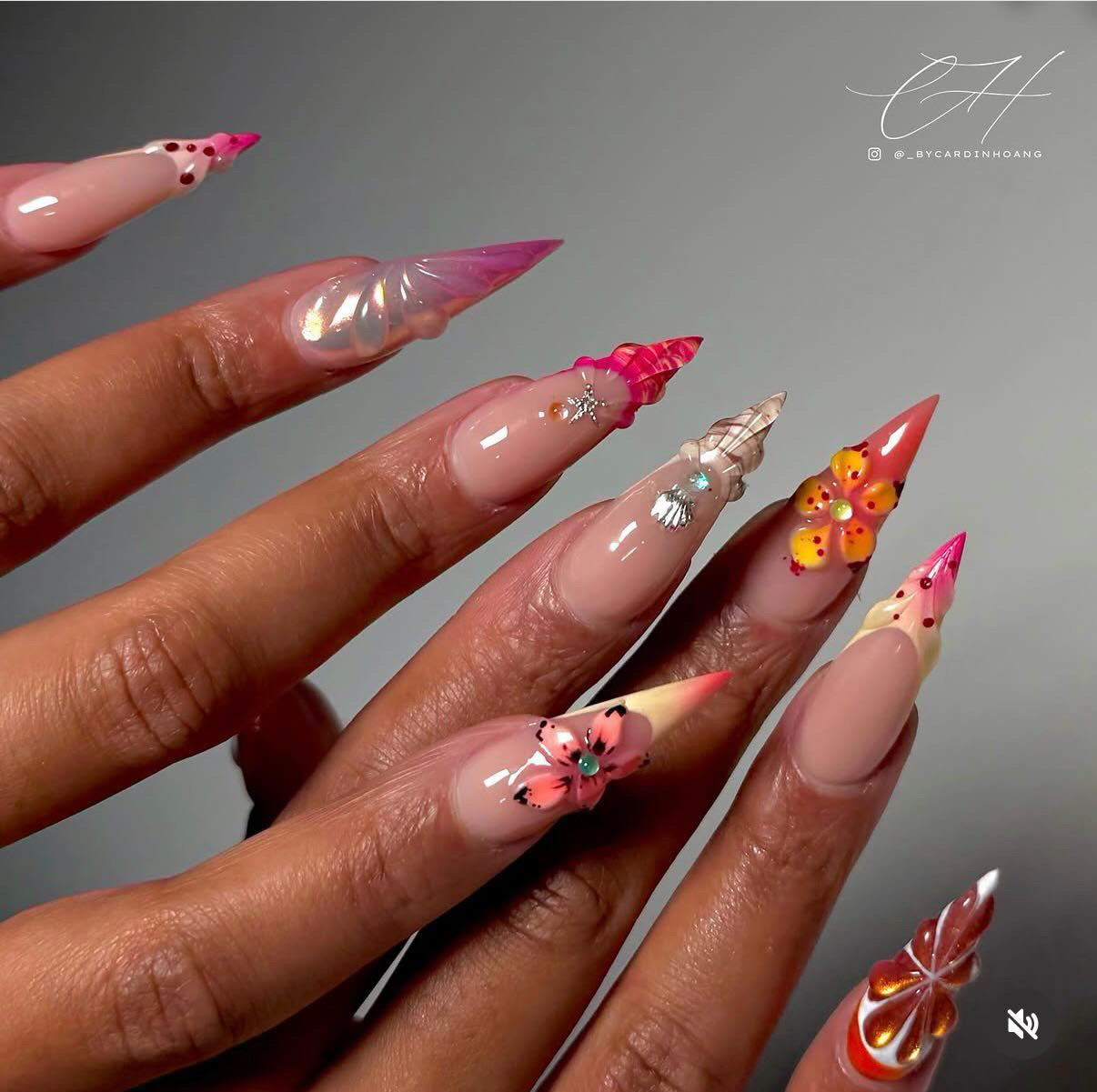 Custom/ Floral Unicorn