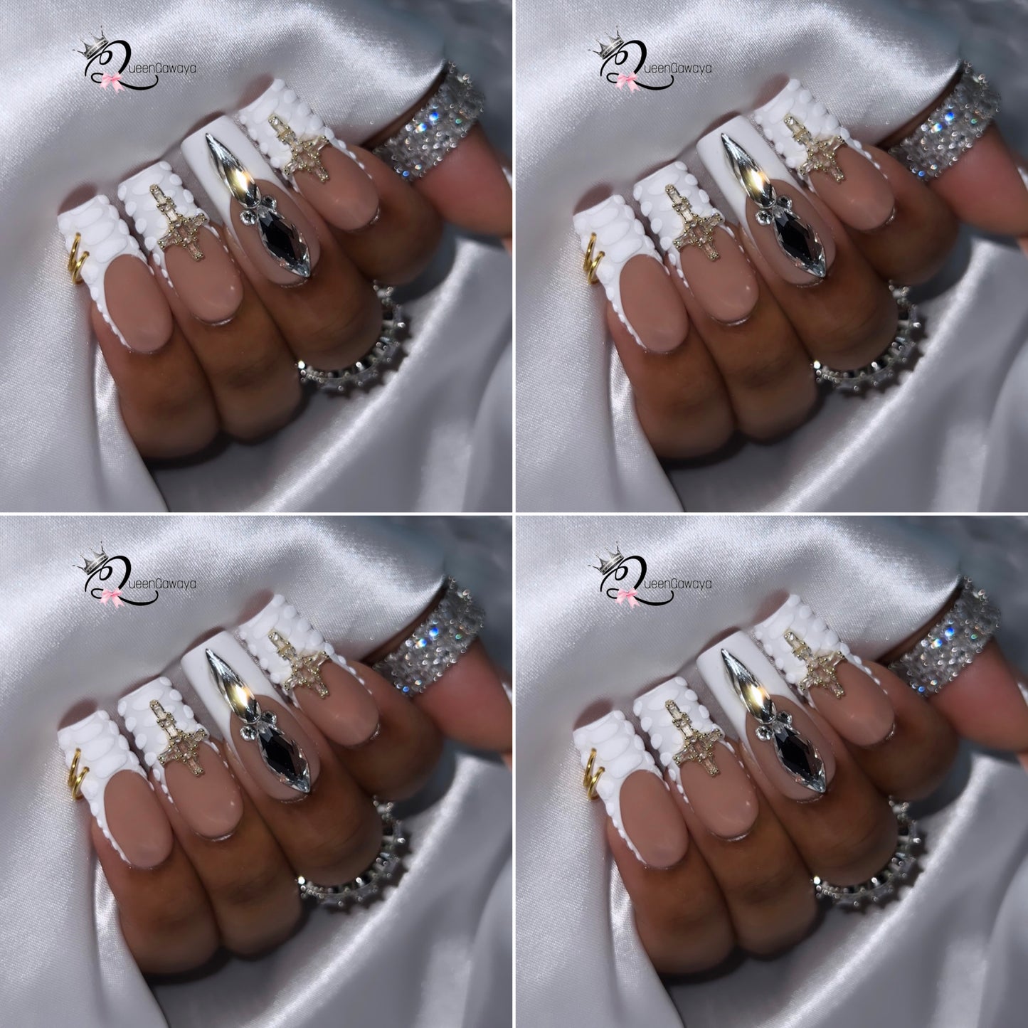 “L” Blanche Wholesale Press On Nails